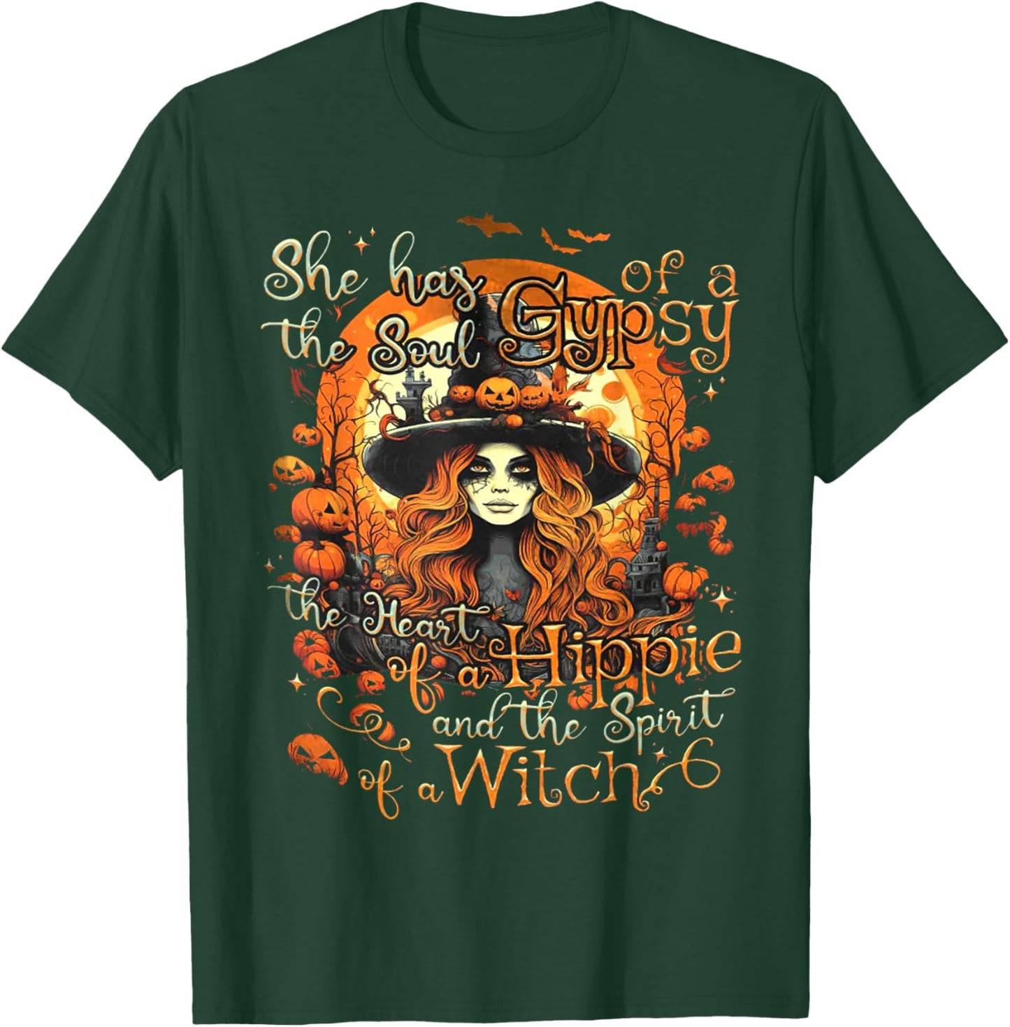 She Has The Soul Of A Gypsy The Heart Of A Hippie T-Shirt - T-Shirt | Forest