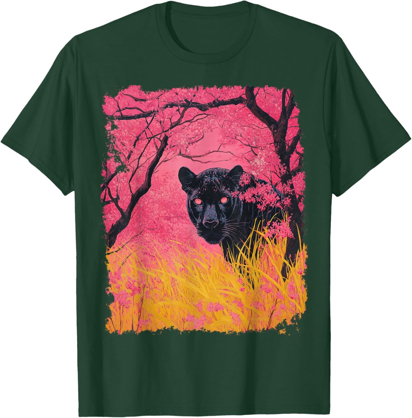 Pink Panther Black T-Shirt - T-Shirt | Forest