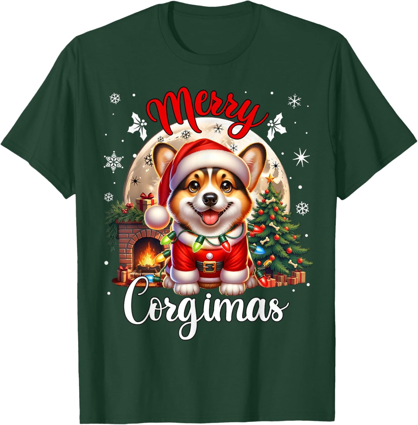 Christmas Costume Corgi Xmas Merry Corgimas Corgi T-Shirt - T-Shirt | Forest