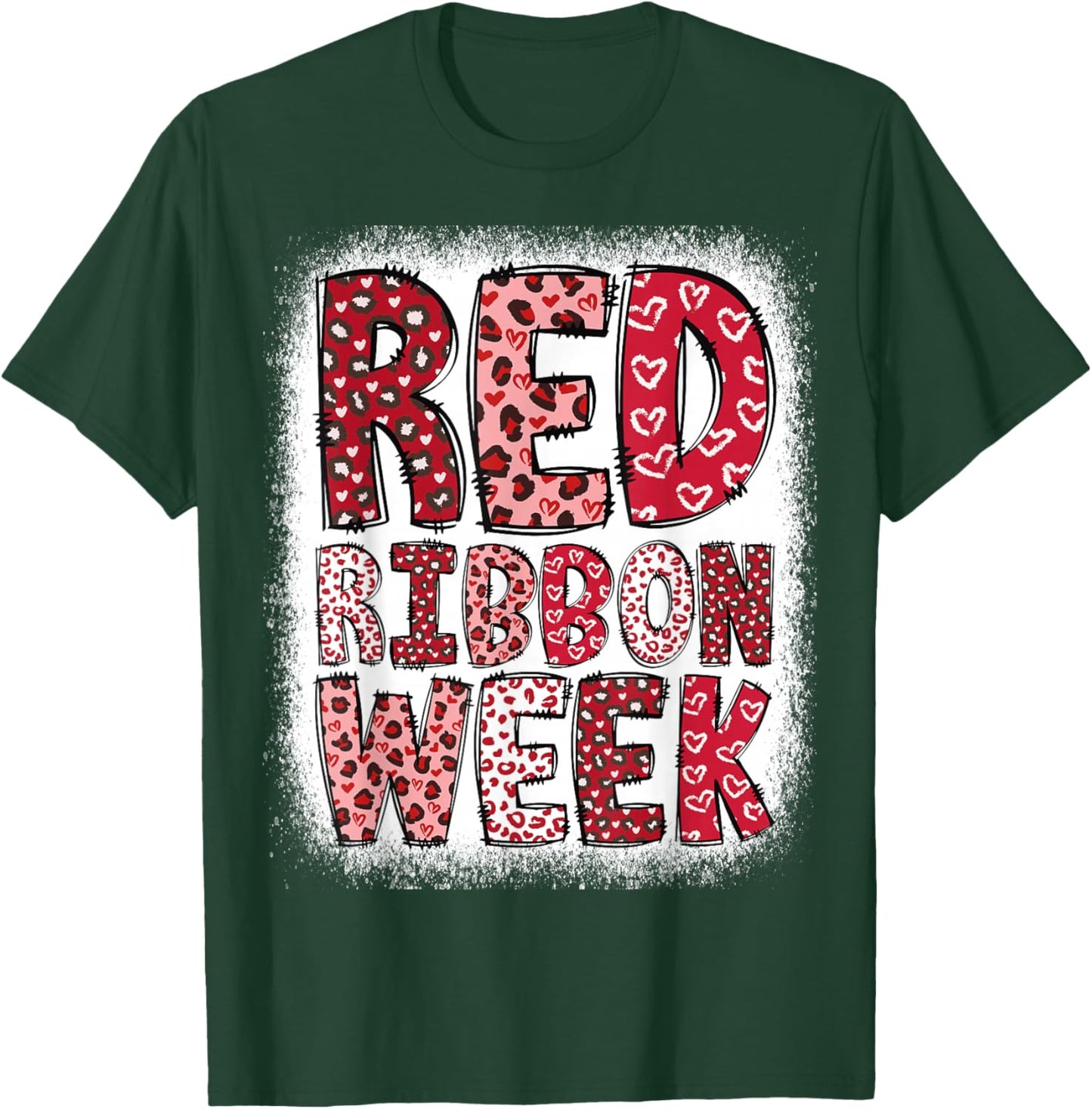 Red Ribbon Week 2025 T-Shirt - T-Shirt | Forest