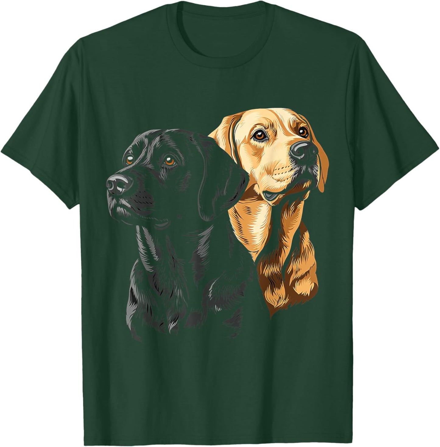 Labrador Dog Graphic Pet Artwork Labrador Women Kids T-Shirt - T-Shirt | Forest