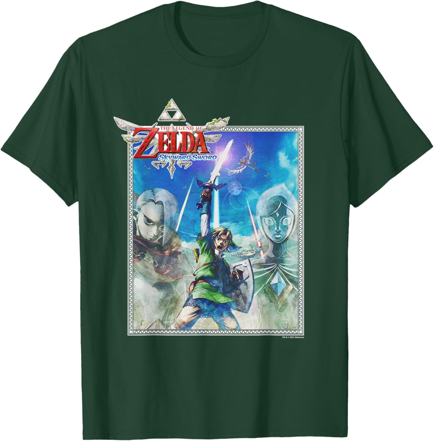 The Legend of Zelda The Skyward Sword Hyrule Poster T-Shirt - T-Shirt | Forest