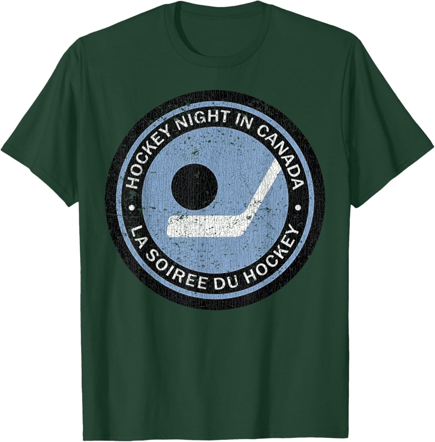 Vintage Hockey Night in Canada Hockey Player Classic Team T-Shirt - T-Shirt | Forest