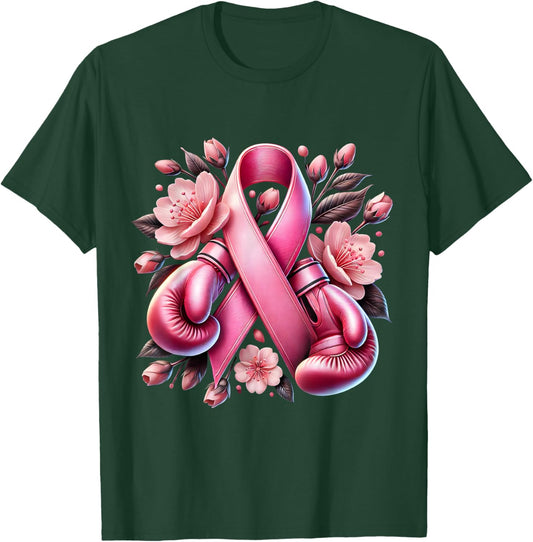 Breast Cancer Warrior Breast Cancer Awareness Support Squad T-Shirt - T-Shirt | Forest