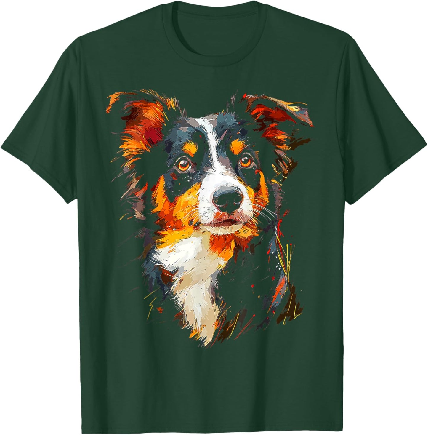 Australian Shepherd Dog Motif Pet Australian Shepherd Men Women Kids T-Shirt - T-Shirt | Forest