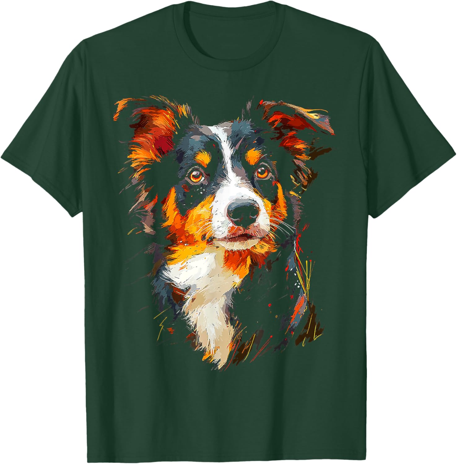 Australian Shepherd Dog Motif Pet Australian Shepherd Men Women Kids T-Shirt - T-Shirt | Forest