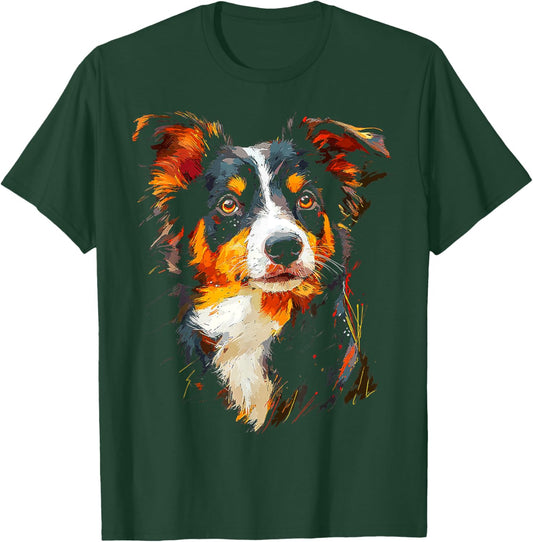 Australian Shepherd Dog Motif Pet Australian Shepherd Men Women Kids T-Shirt - T-Shirt | Forest