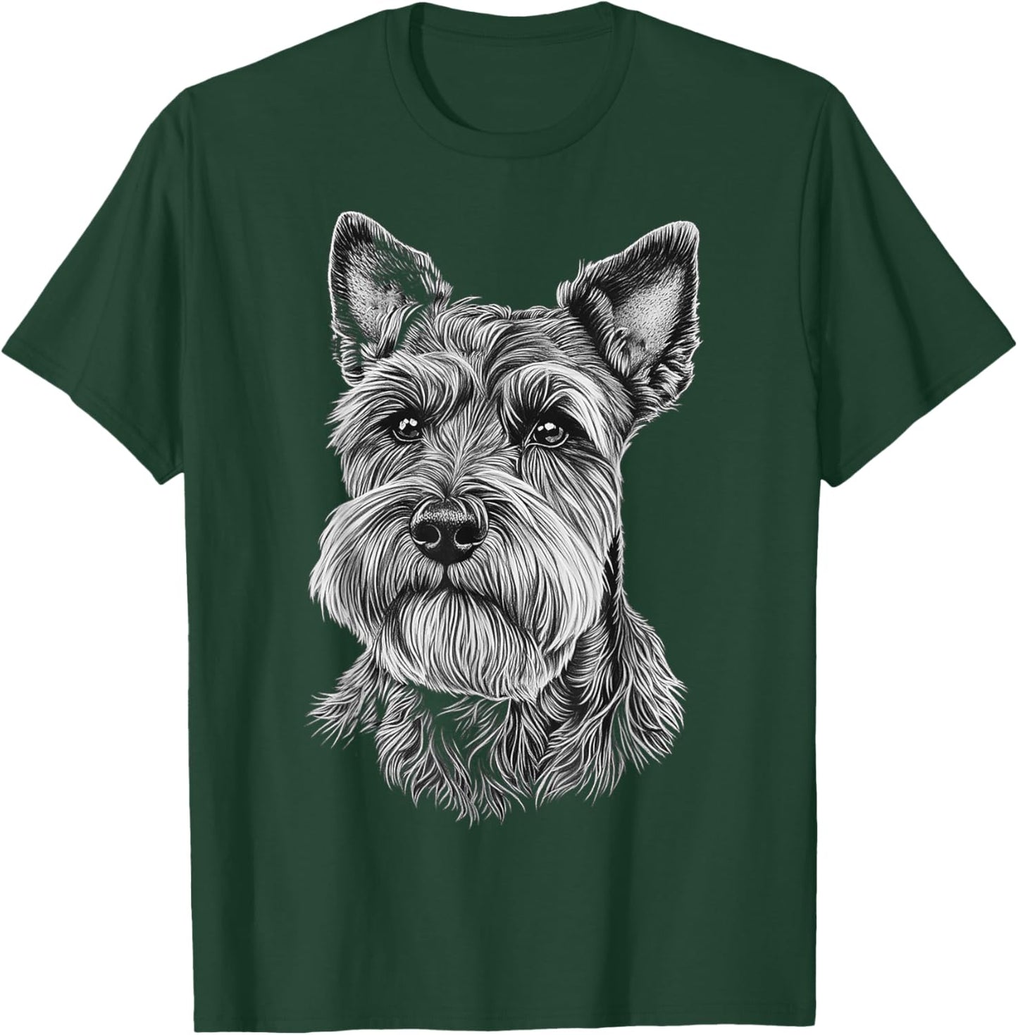 Miniature Schnauzer Dog Motif Pet Miniature Schnauzer Men Women Kids T-Shirt - T-Shirt | Forest