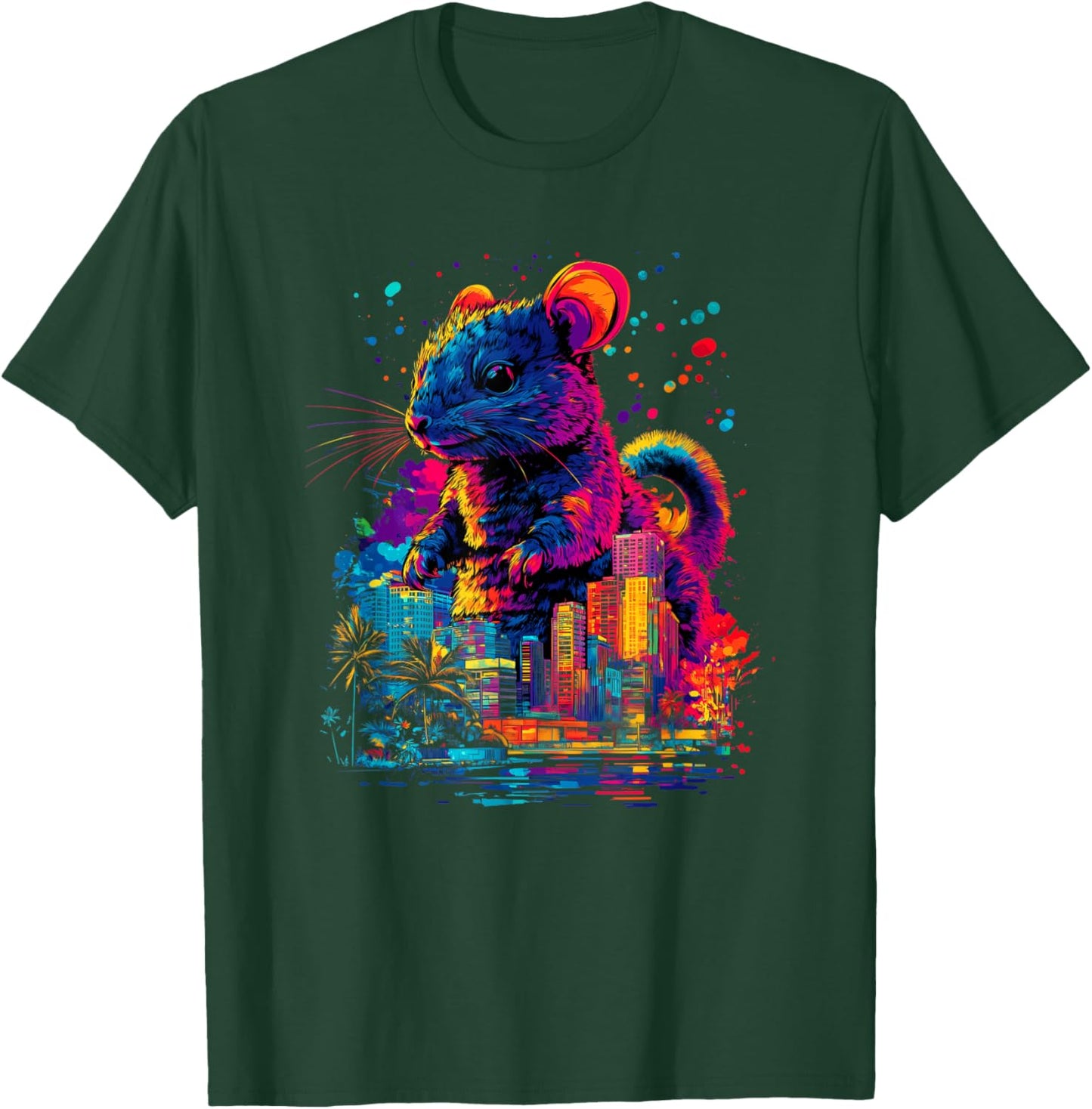 Colorful Chinchilla, Funny Chinchilla, Chinzilla T-Shirt - T-Shirt | Forest