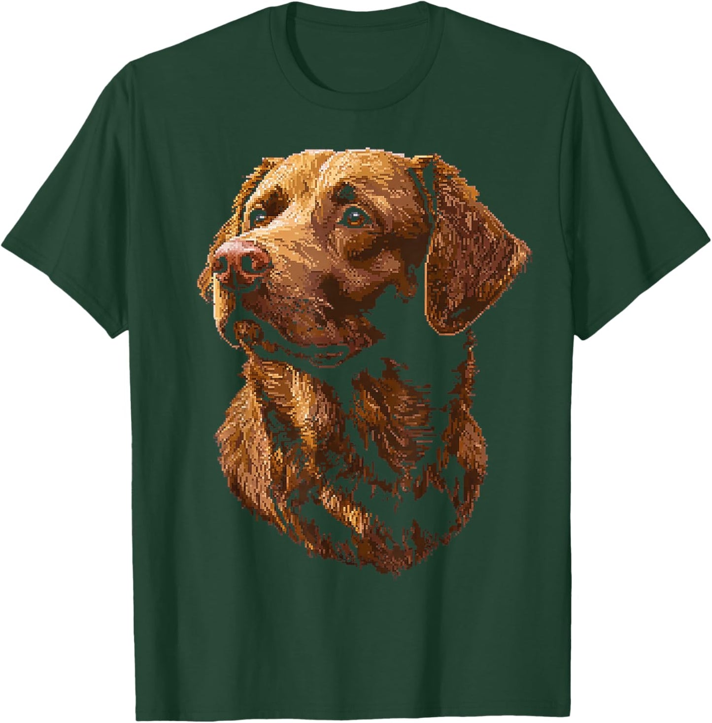 Chesapeake Bay Retriever Dog Graphic Pet Artwork Men Women Kids T-Shirt - T-Shirt | Forest