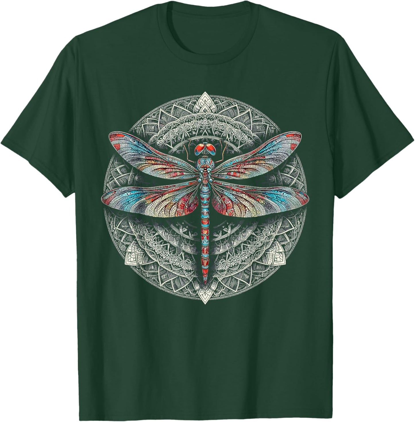 Magical Colorful Dragonfly T-Shirt - T-Shirt | Forest