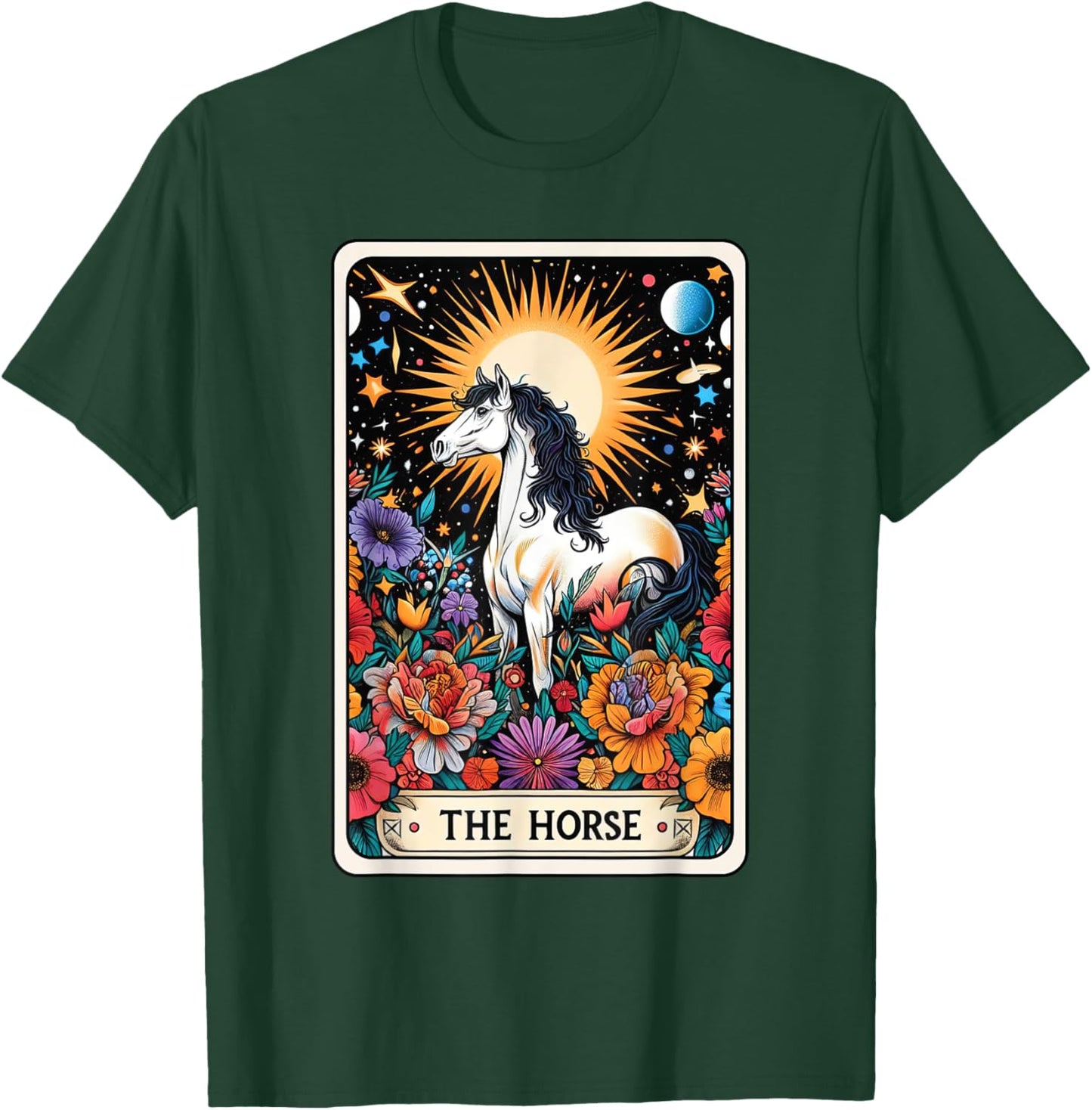 Horse Tarot Card T-Shirt - T-Shirt | Forest