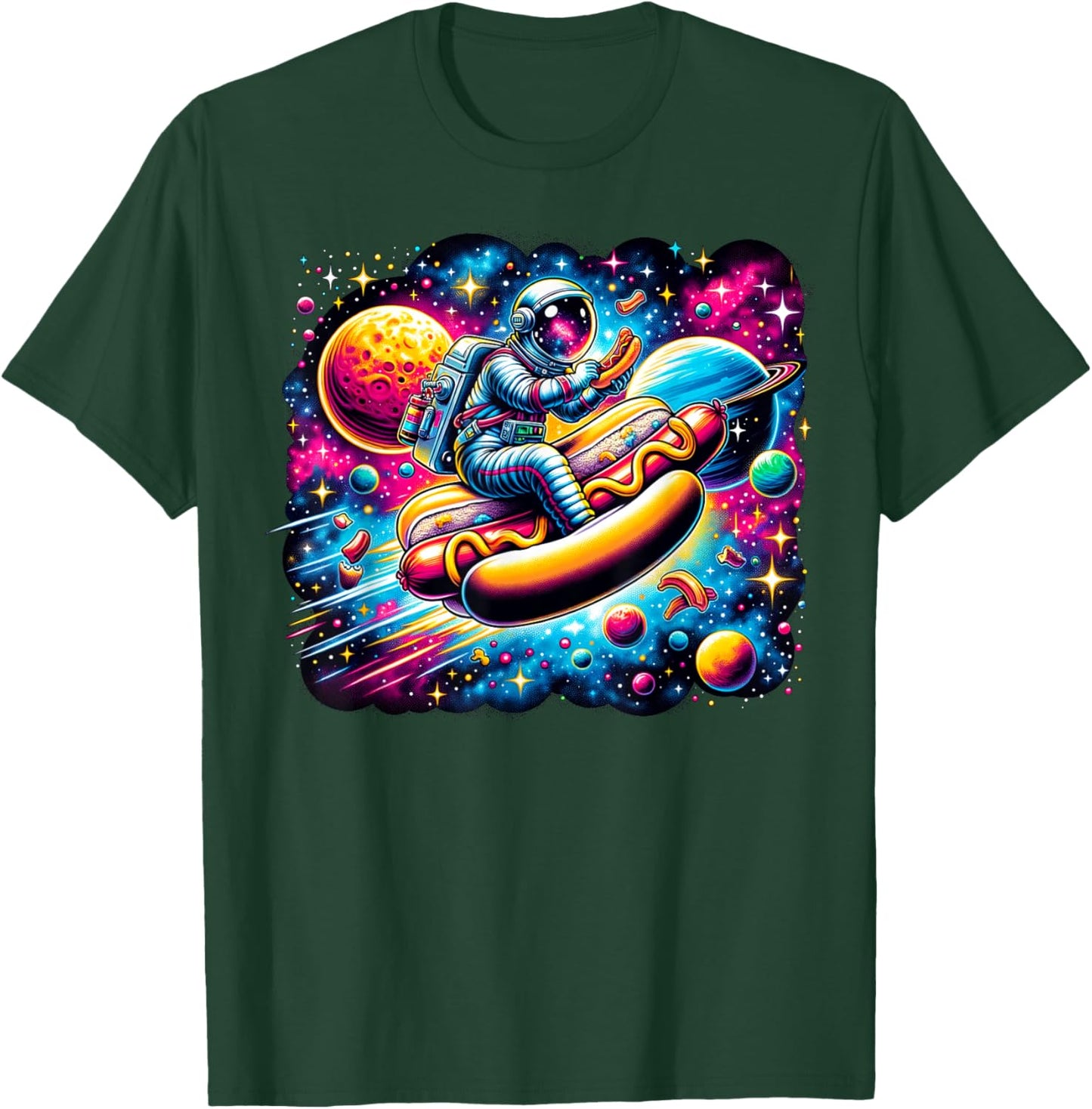 Hot Dog snack foodie eating delicious Hot Dog Men Women Kids T-Shirt - T-Shirt | Forest