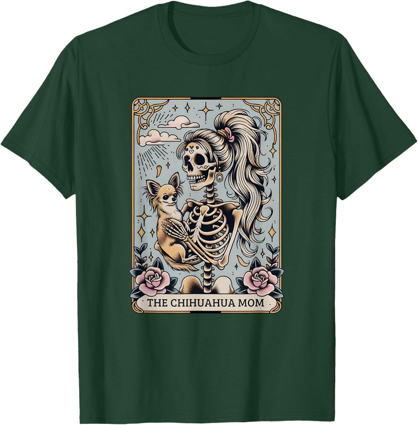 Funny Chihuahua Halloween, Dog Mama Halloween, Dog Mom T-Shirt - T-Shirt | Forest