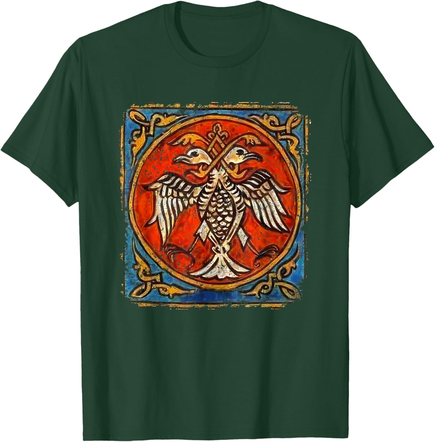 Serbian Eagle Flag, Serbia Flag, Srbija Nemanjic Dynasty T-Shirt - T-Shirt | Forest