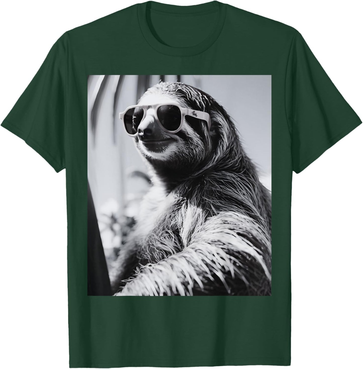Men's Women's Children's Funny Graphic Sloth Animal Selfie Tops T-Shirt - T-Shirt | Forest