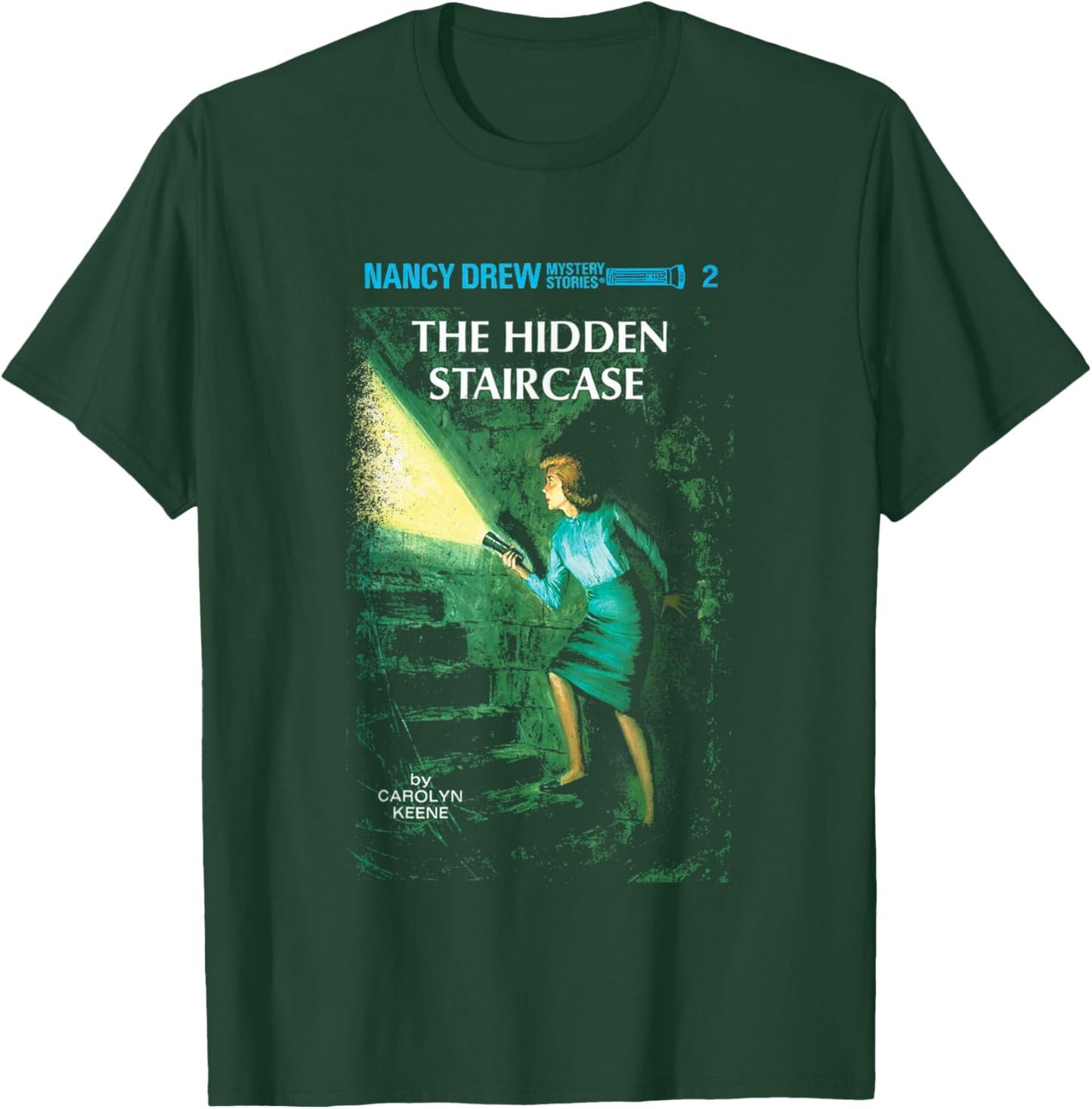 Nancy Drew The Hidden Staircase By Carolyn Keene Retro Logo T-Shirt - T-Shirt | Forest