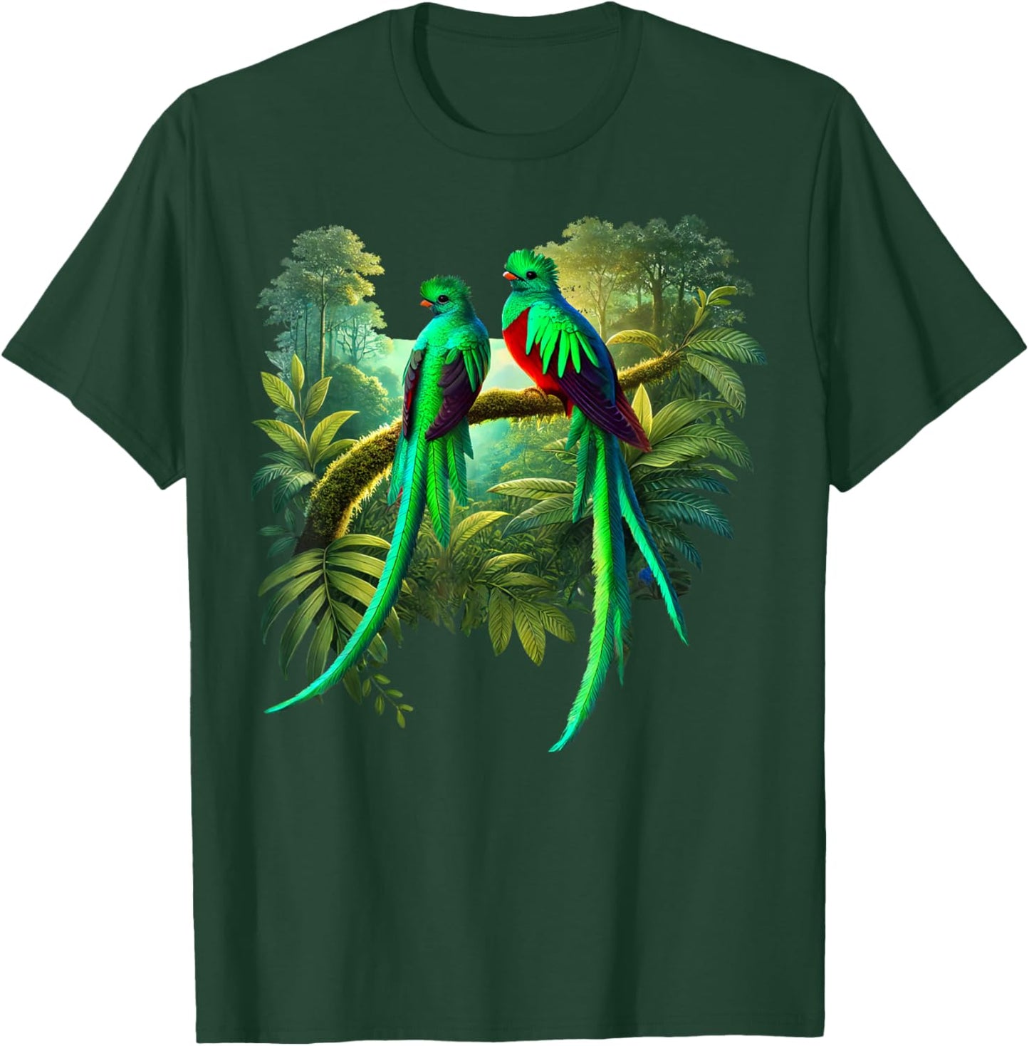 Quetzal Guatemala Chapin Antigua Tikal Tradicional Maya 502 T-Shirt - T-Shirt | Forest