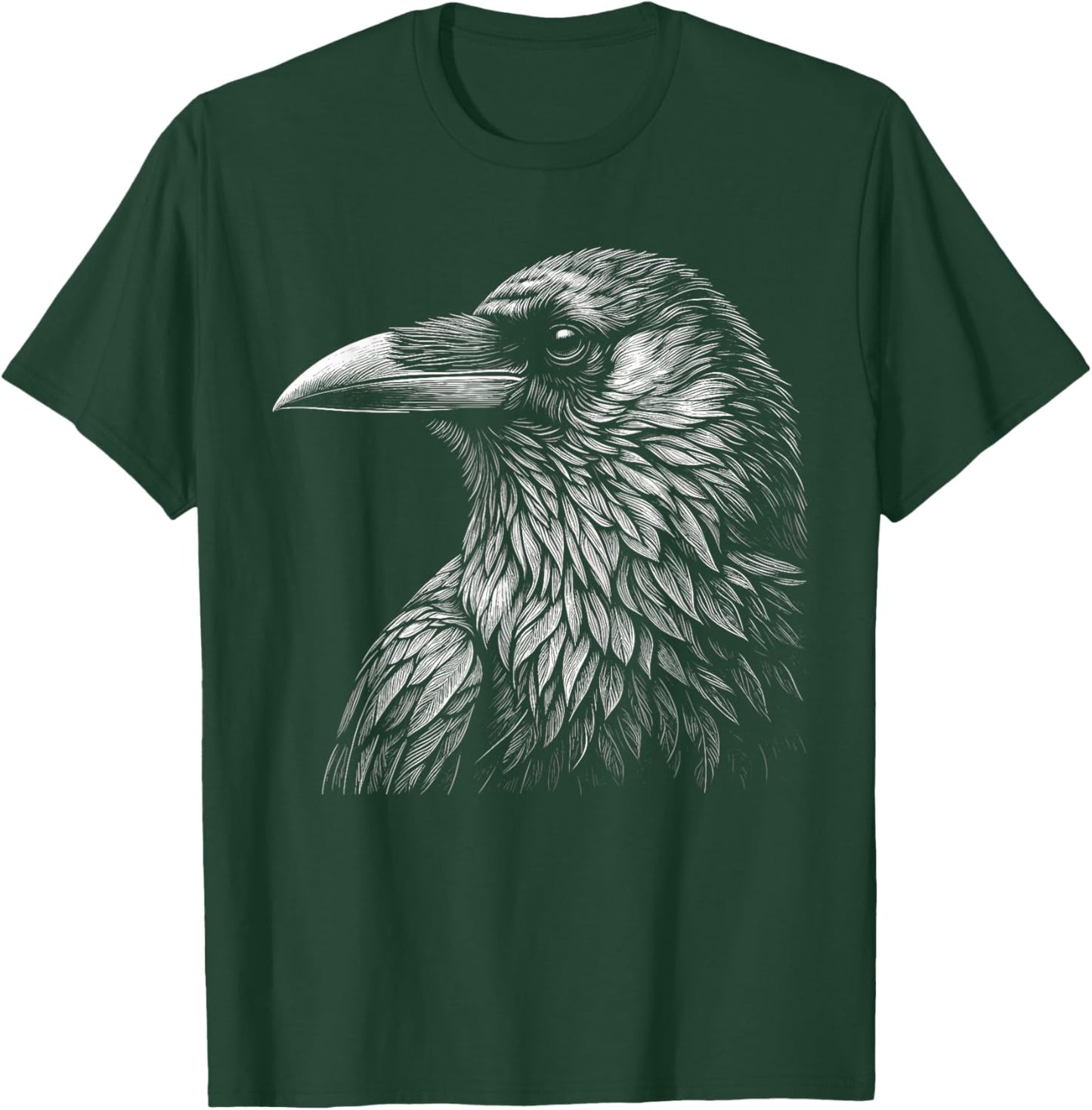Black Crow Raven Beautiful Raven Bird T-Shirt - T-Shirt | Forest