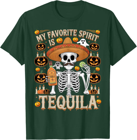 Ghost Tequila, My Favorite Spirit Is Tequila Ghost T-Shirt - T-Shirt | Forest