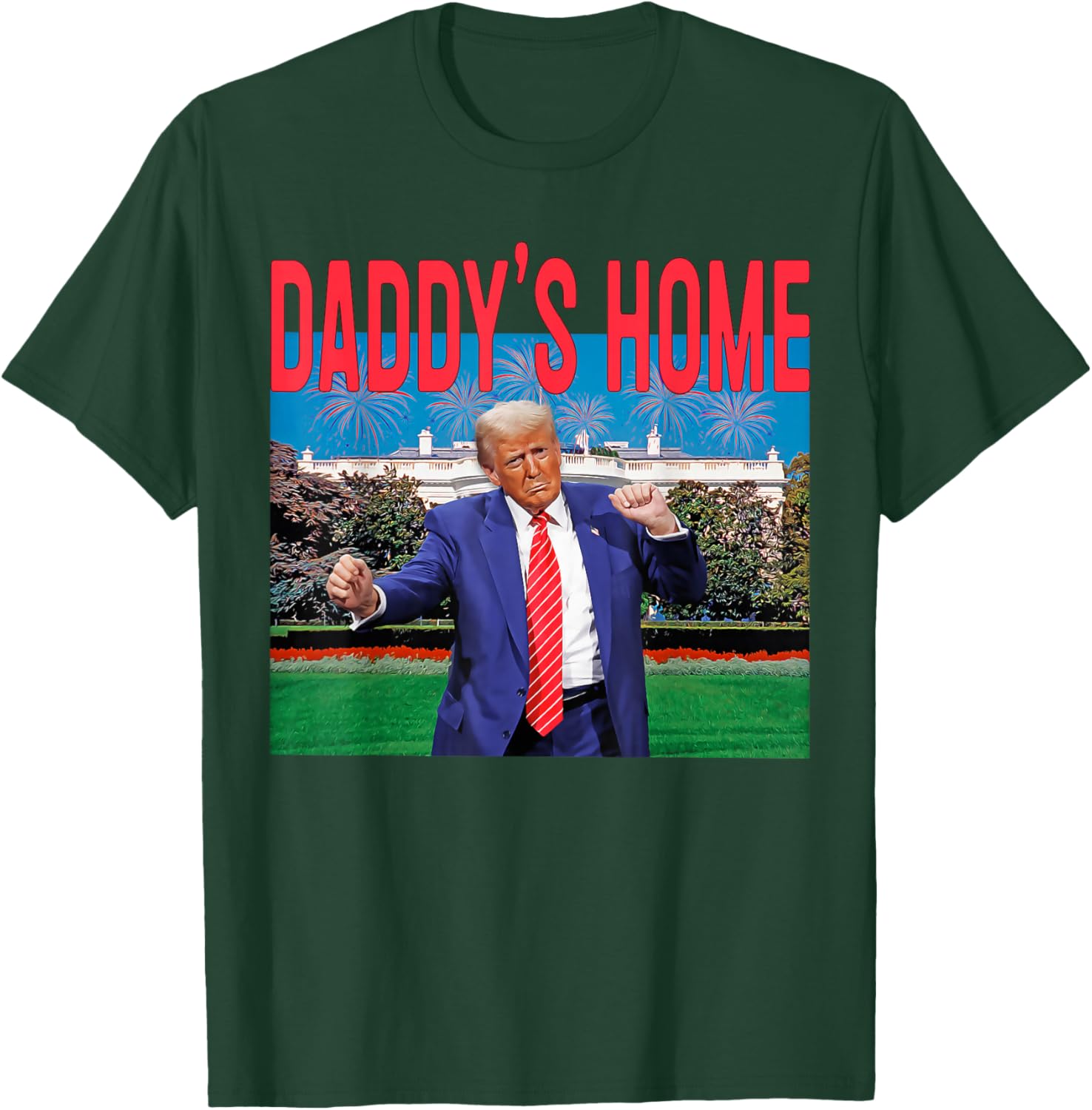 Daddy's Home Trump Pink Trump 2024 Take America Back T-Shirt - T-Shirt | Forest