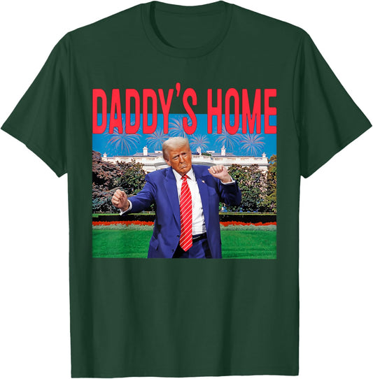 Daddy's Home Trump Pink Trump 2024 Take America Back T-Shirt - T-Shirt | Forest
