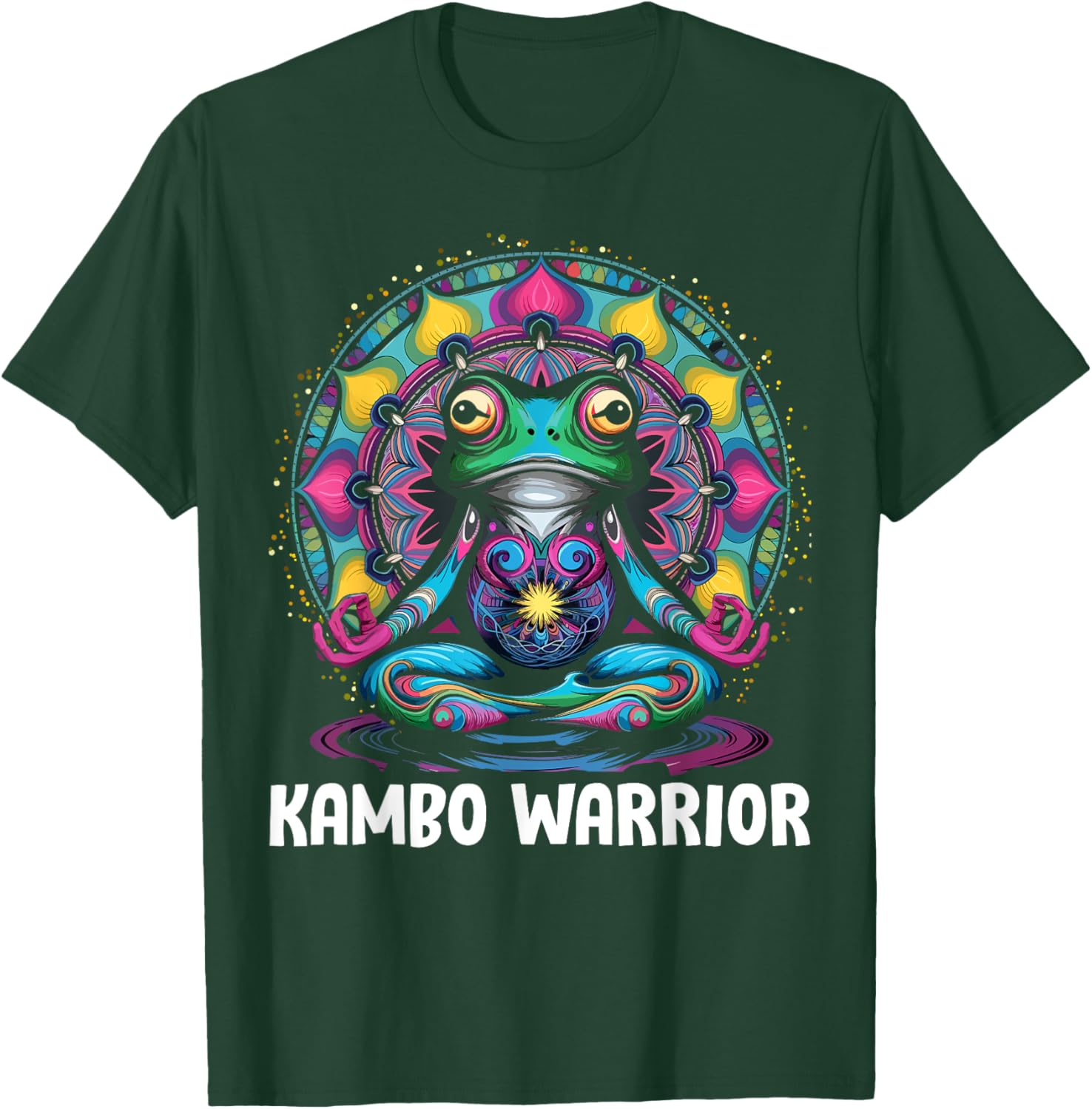 Kambo Warrior Giant Monkey Frog Traditional Medicine T-Shirt - T-Shirt | Forest