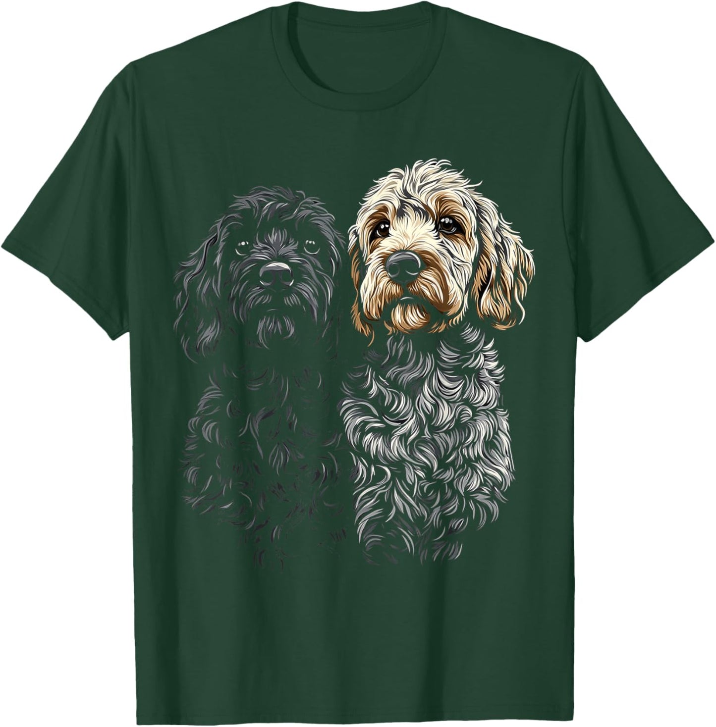 Labradoodle Dog Motif Pet Art Labradoodle Men Women Kids T-Shirt - T-Shirt | Forest