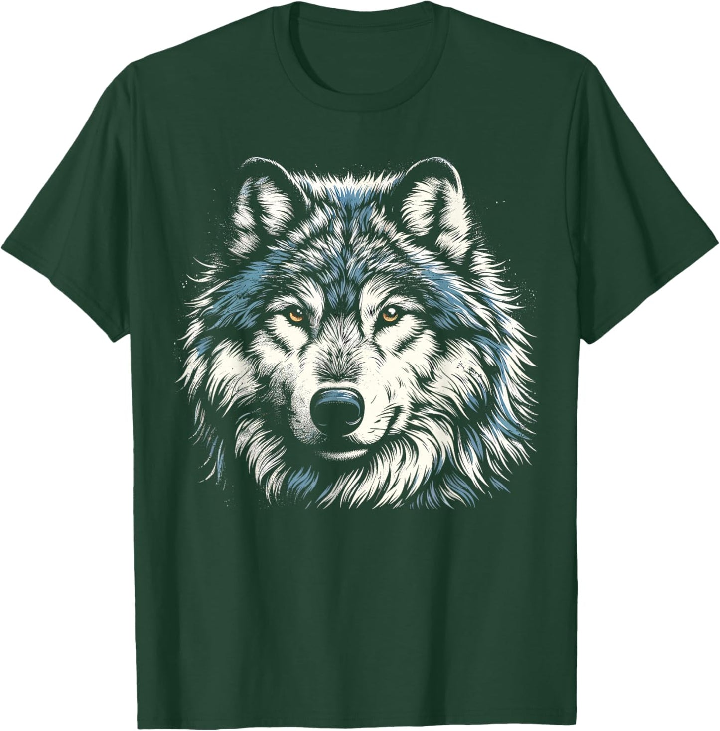 Timber Wolf Face Animal Wolf T-Shirt - T-Shirt | Forest