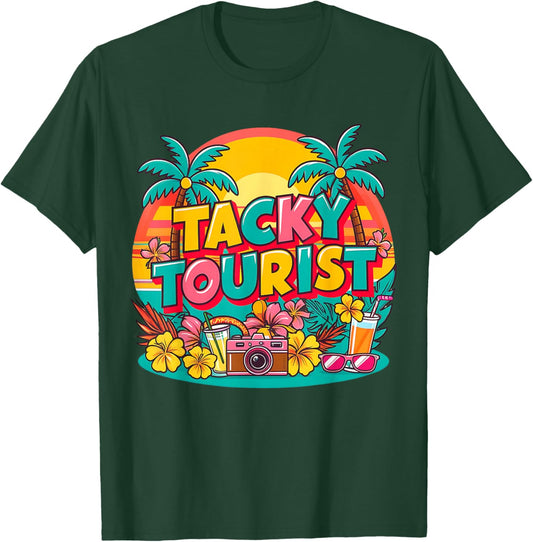 Vacay Tacky Tourist Outfits for Kids Men Women T-Shirt - T-Shirt | Forest