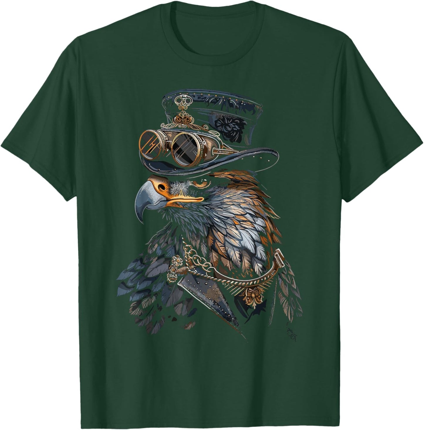 Mechanical Steampunk Eagle T-Shirt - T-Shirt | Forest