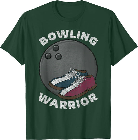 Bowling Bowler Funny Saying Vintage Graphic T-Shirt - T-Shirt | Forest