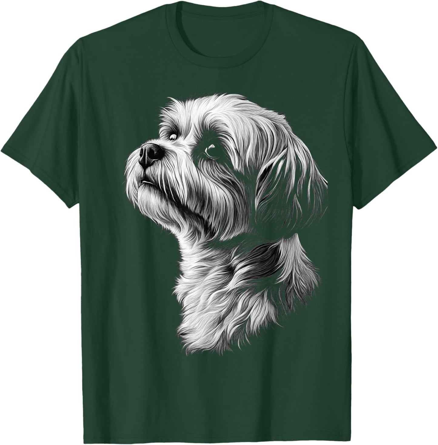 Lhasa Apso Dog Motif Pet Artwork Lhasa Apso Men Women Kids T-Shirt - T-Shirt | Forest