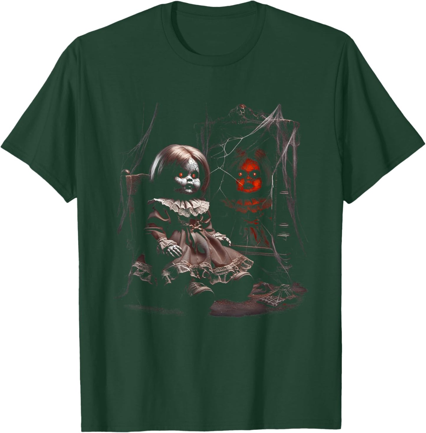 Murder Doll Halloween Killer Puppet Creepy T-Shirt - T-Shirt | Forest