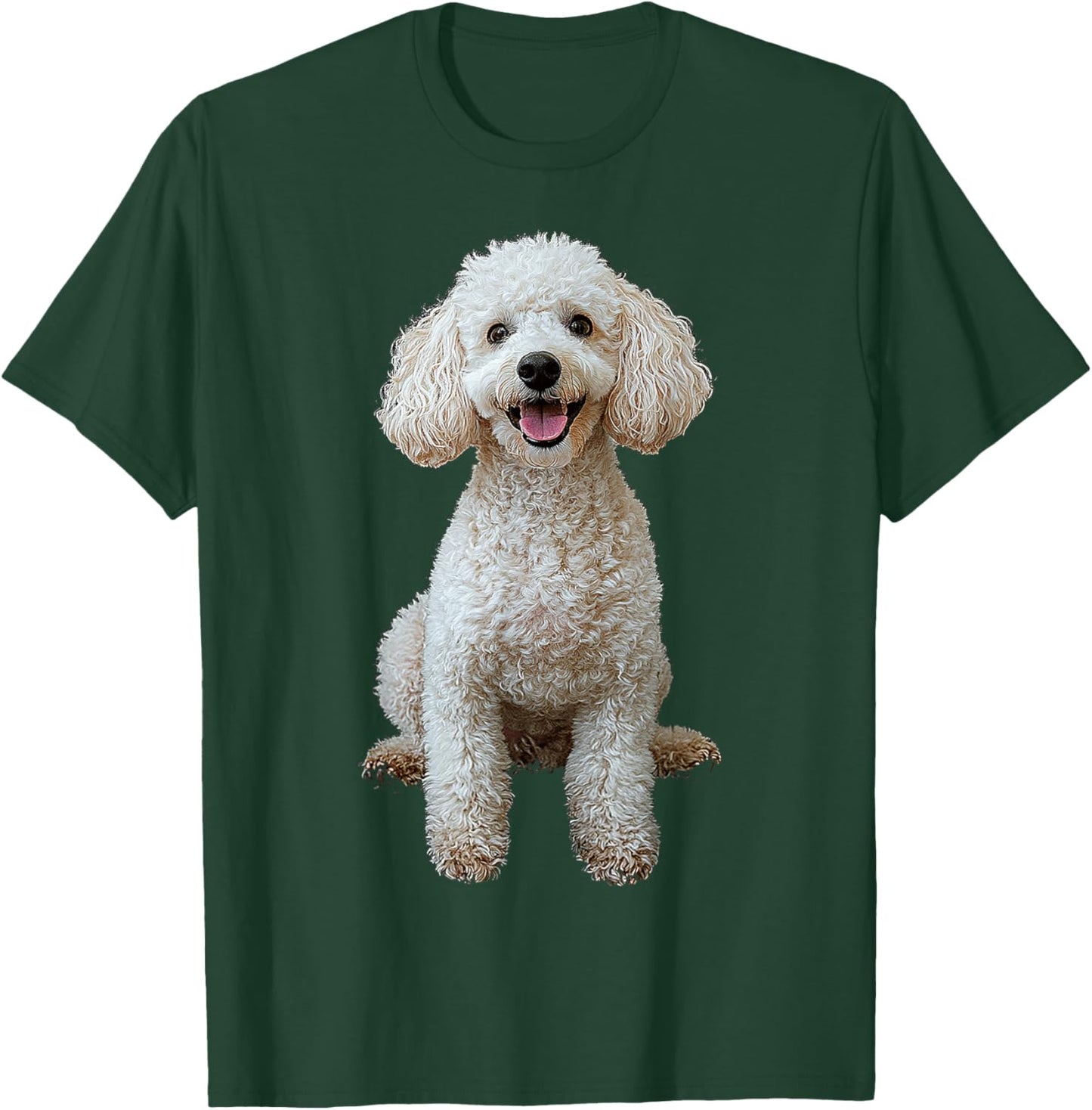 Poodle Dog Motif Pet Illustration Poodle Men Women Kids T-Shirt - T-Shirt | Forest