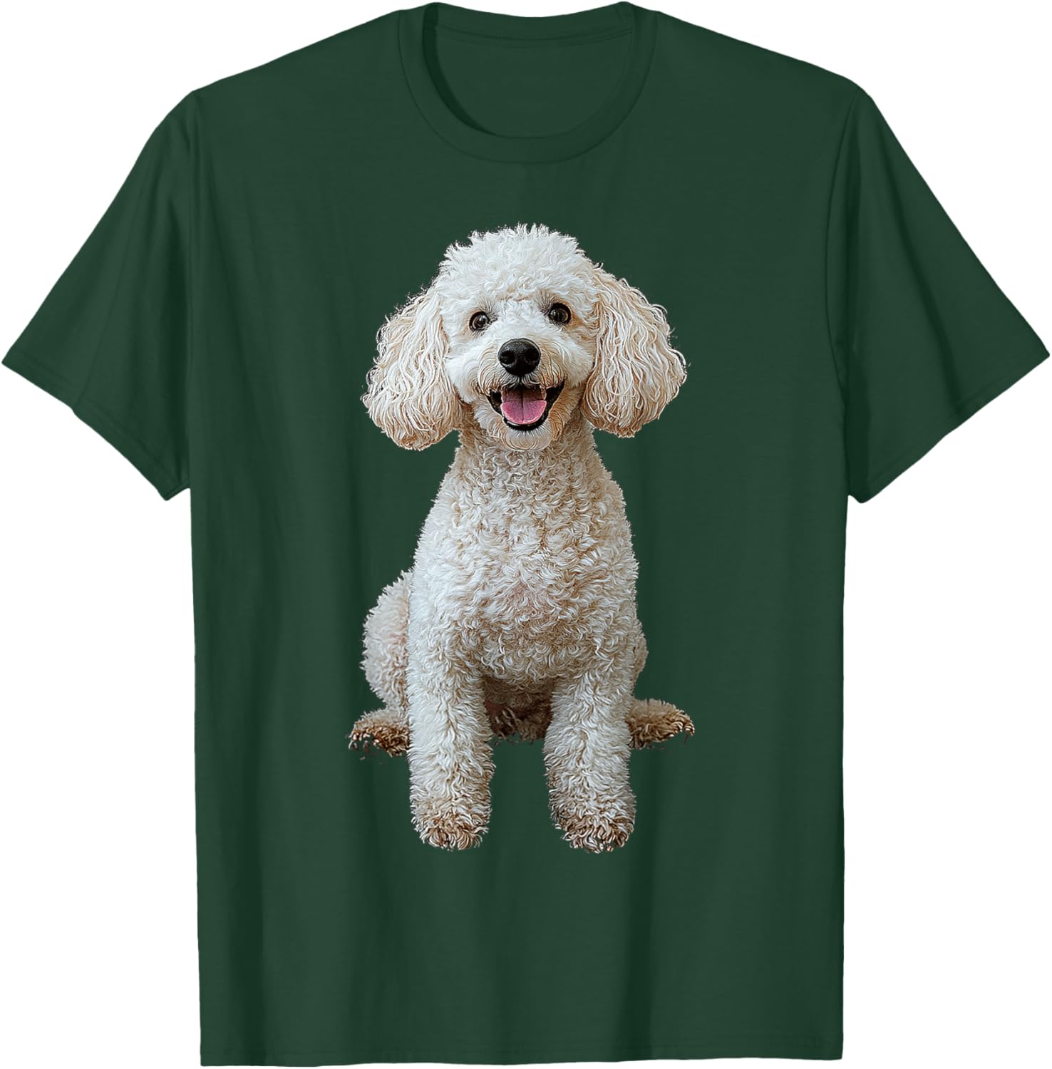 Poodle Dog Motif Pet Illustration Poodle Men Women Kids T-Shirt - T-Shirt | Forest