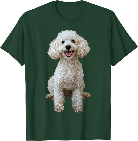 Poodle Dog Motif Pet Illustration Poodle Men Women Kids T-Shirt - T-Shirt | Forest