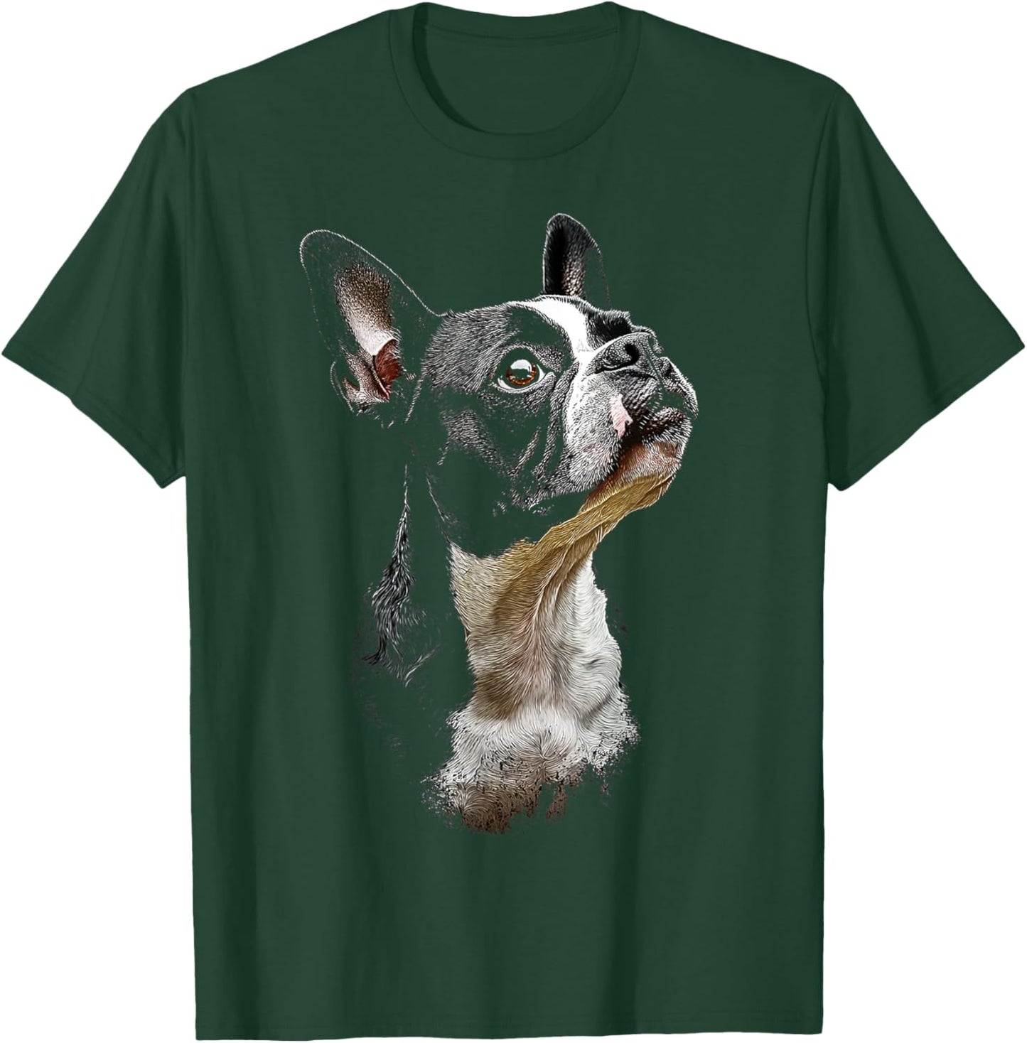 Boston Terrier Dog Graphic Pet Art Boston Terrier Women Kids T-Shirt - T-Shirt | Forest