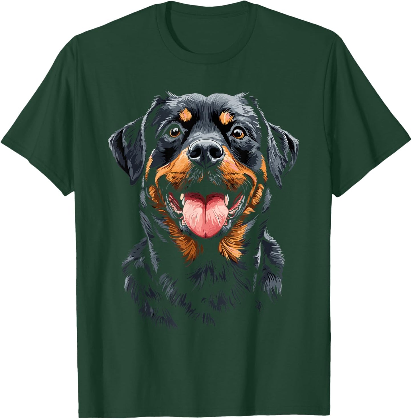 Rottweiler Face T-Shirt - T-Shirt | Forest