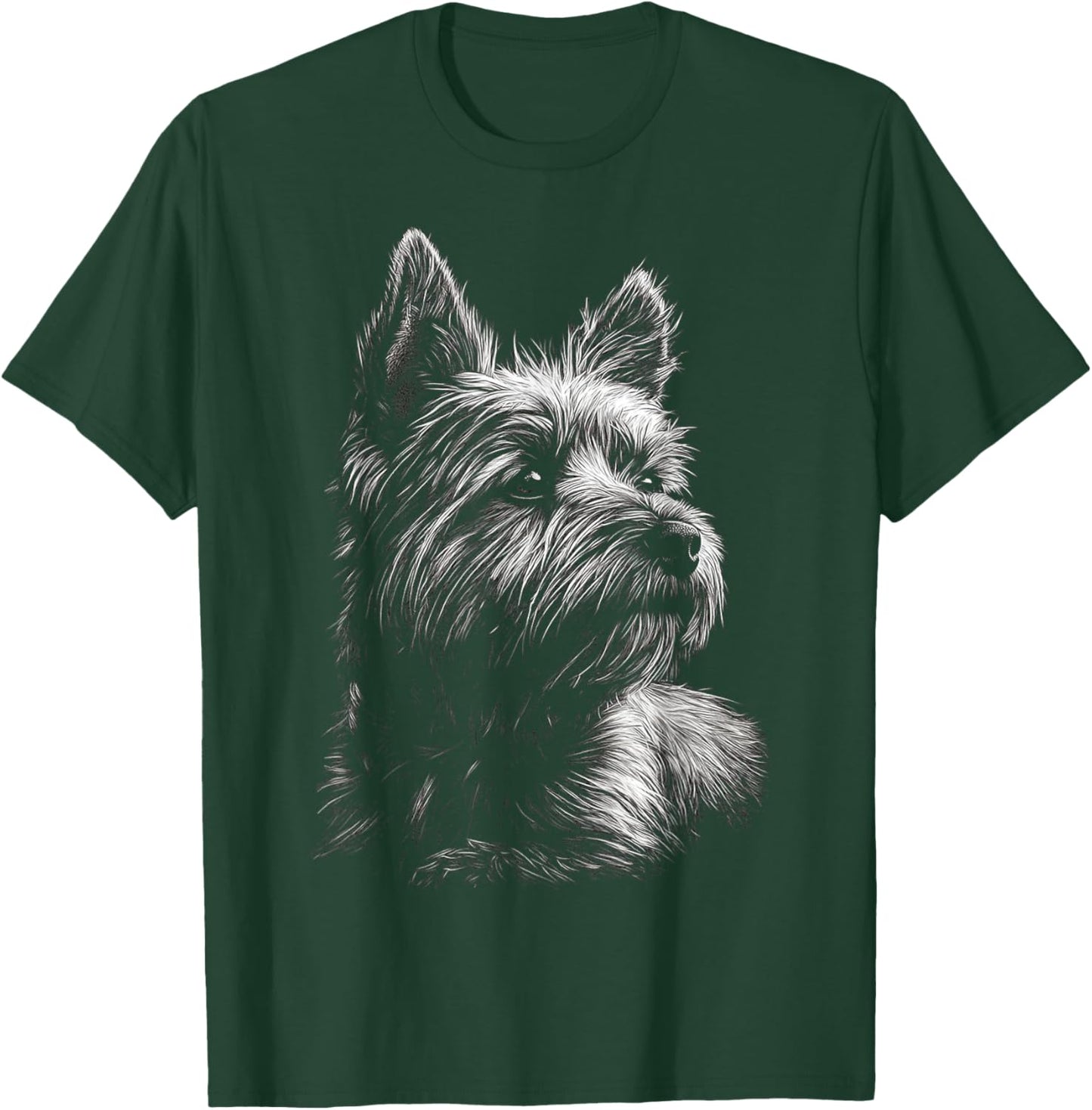 Cairn Terrier Dog Motif Pet Art Cairn Terrier T-Shirt - T-Shirt | Forest