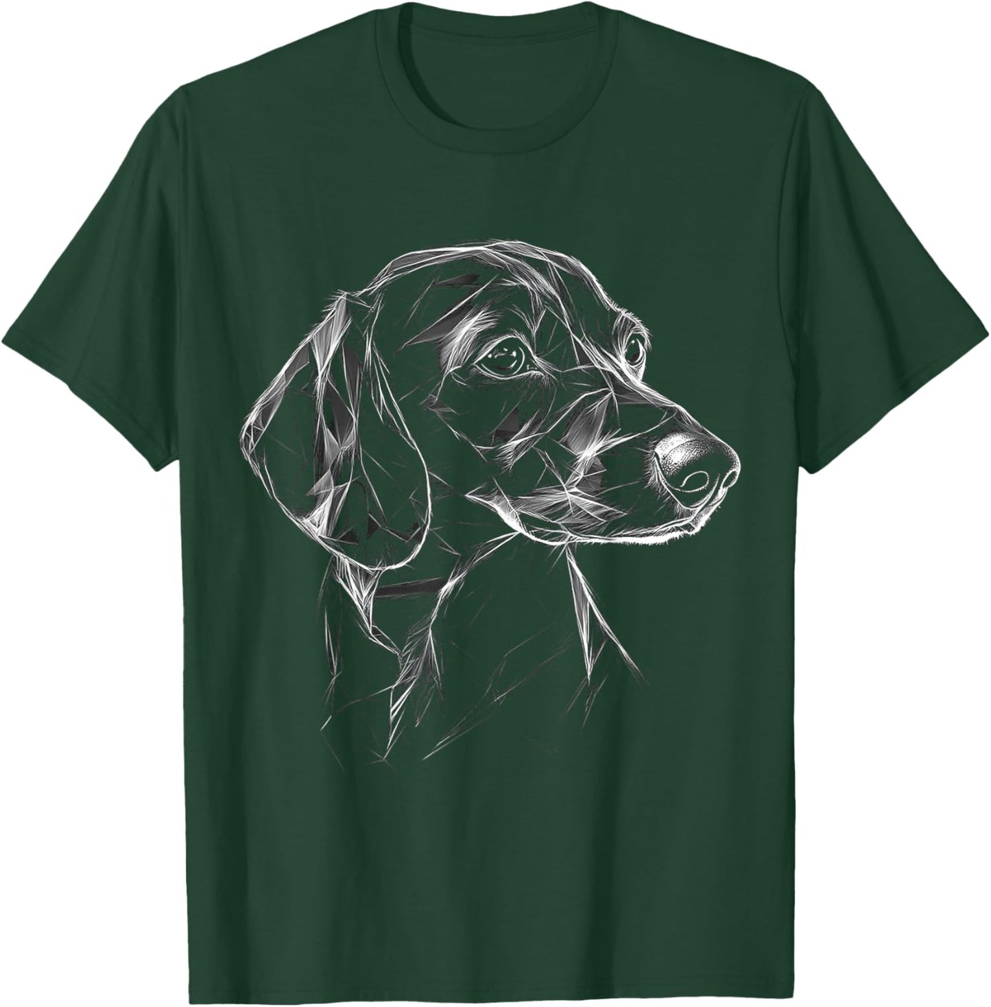 Dachshund Dog Motif Pet Art Dachshund Men Women Kids T-Shirt - T-Shirt | Forest
