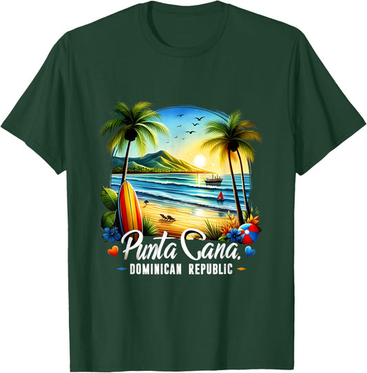 Punta Cana Dominican Republic Beach Vacation Family Matching T-Shirt - T-Shirt | Forest