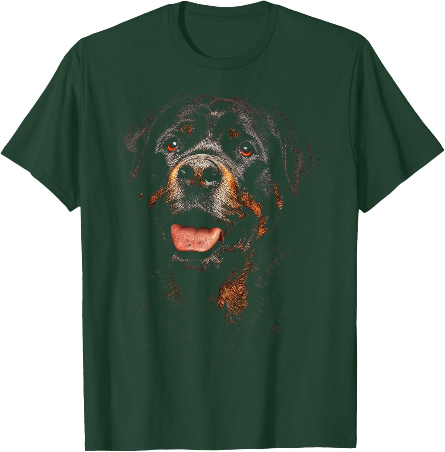 Rottweiler Dog Motif Pet Illustration Rottweiler T-Shirt - T-Shirt | Forest