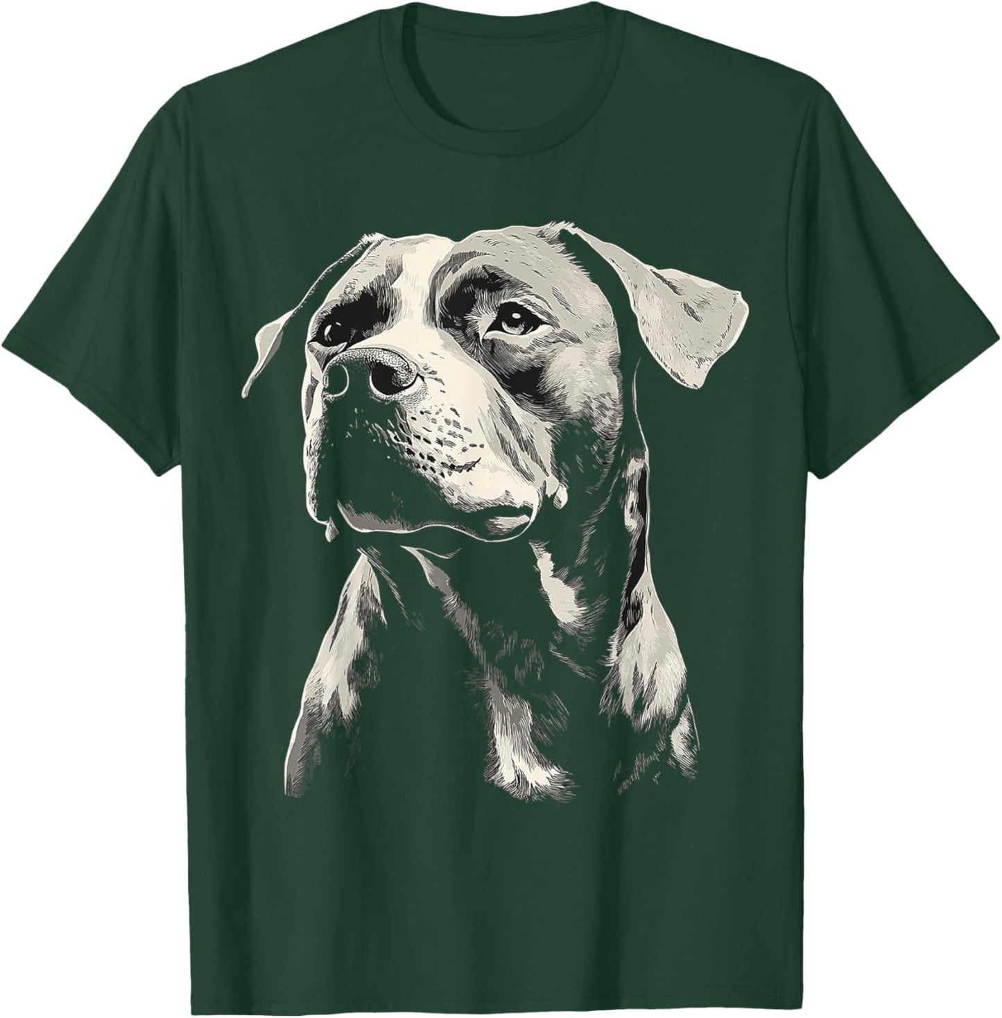 American Bully Dog Graphic Pet Art American Bully T-Shirt - T-Shirt | Forest