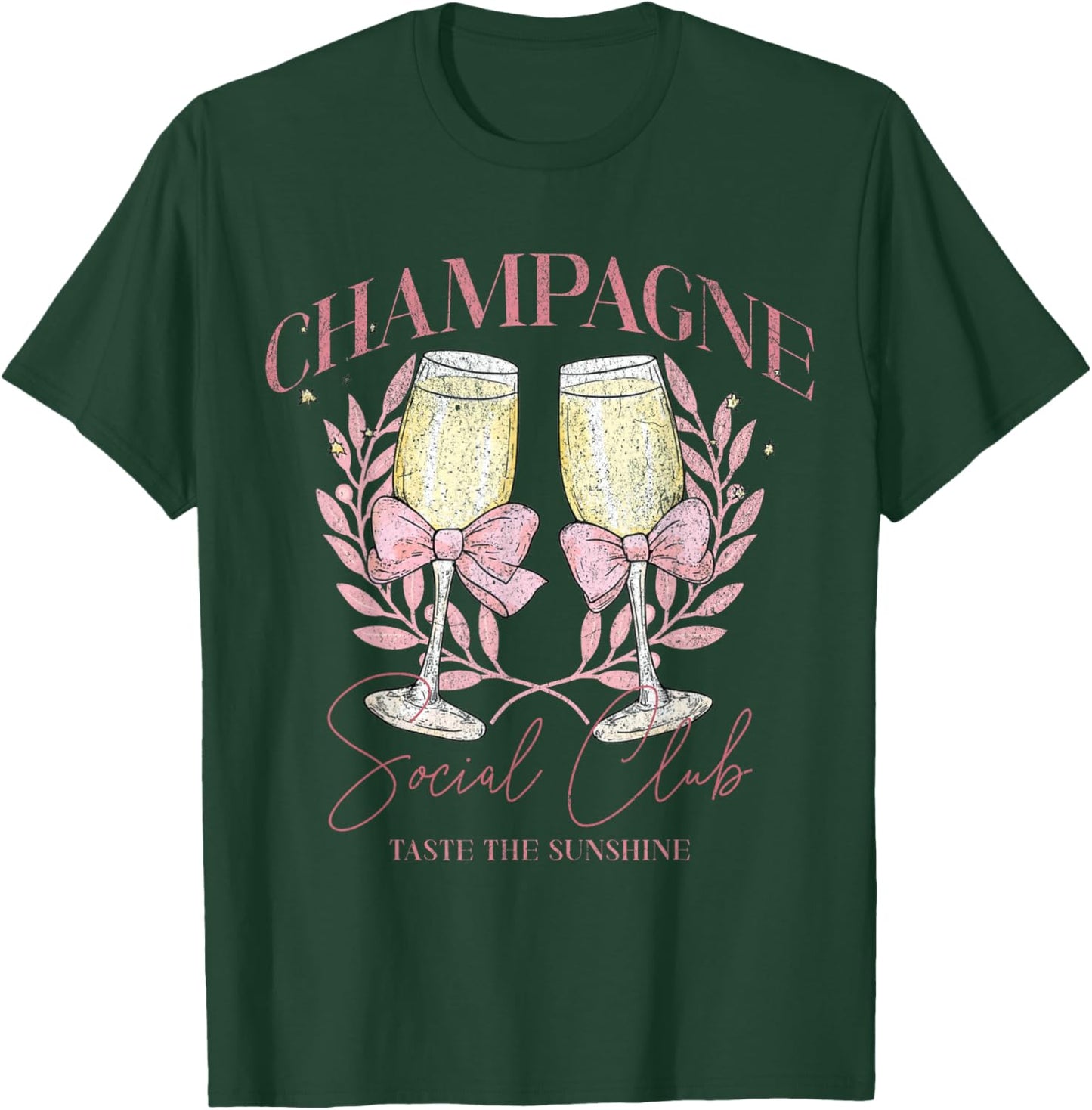 Champagne Social Club Taste The Sunshine T-Shirt - T-Shirt | Forest