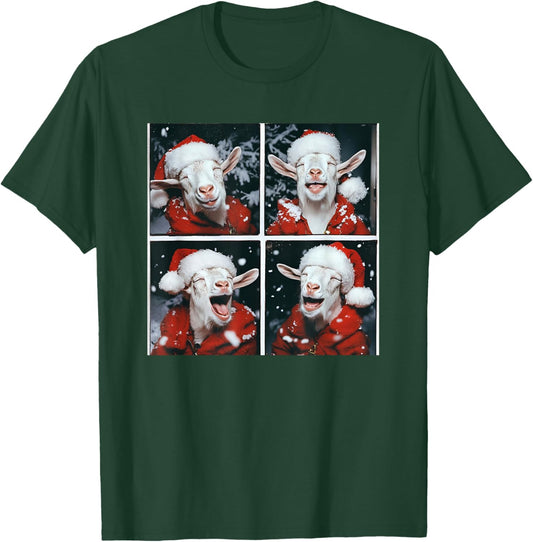 Screaming Christmas Goat Screaming T-Shirt - T-Shirt | Forest