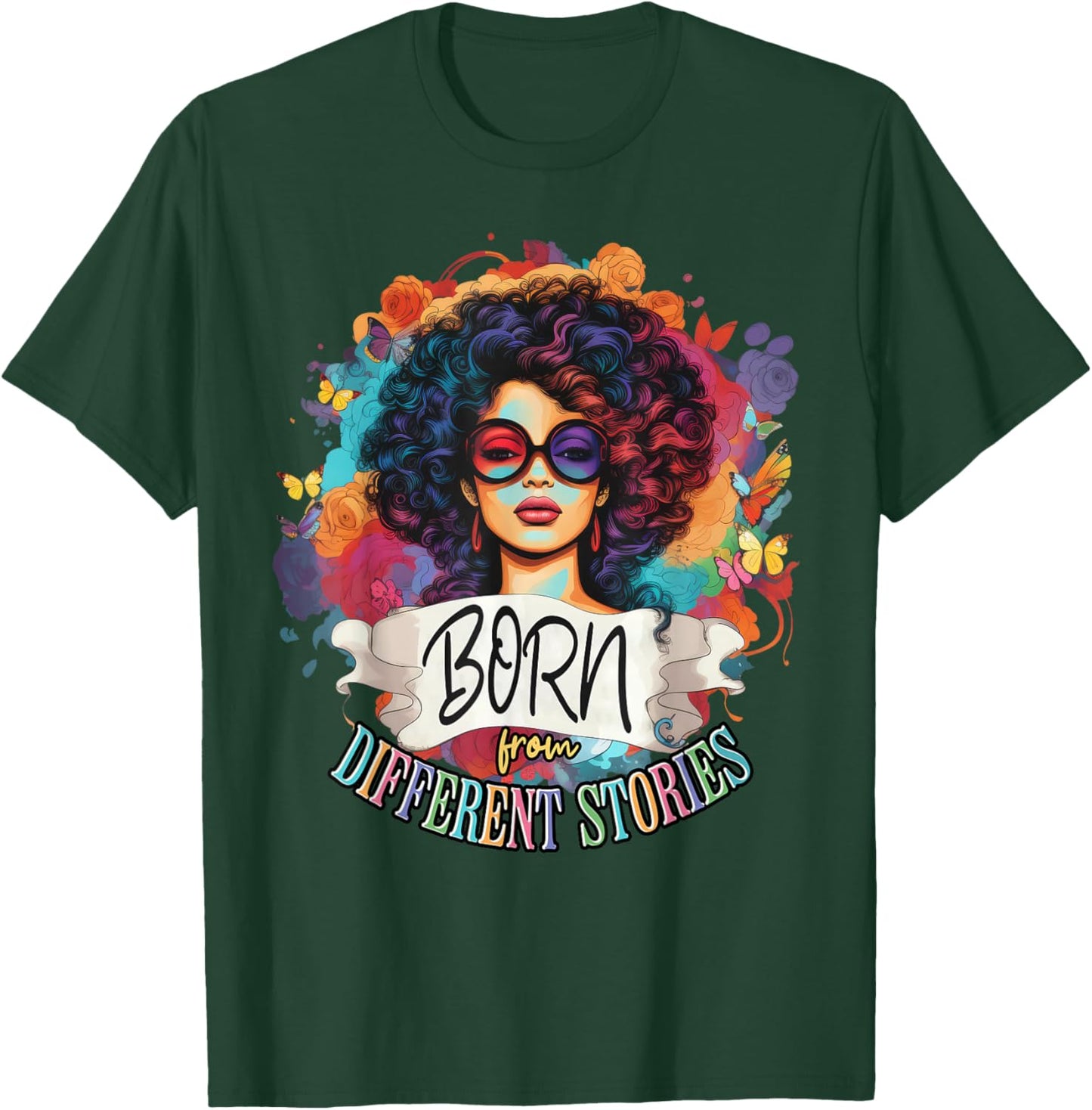 Biracial Women Beautiful Multiracial Girls Multicultural T-Shirt - T-Shirt | Forest