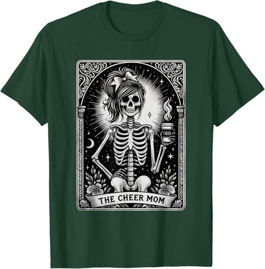 Funny Cheer Mom Halloween, Tarot Card Cheerleading Mom T-Shirt - T-Shirt | Forest