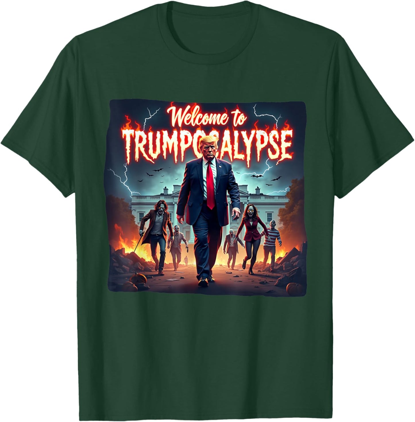 Welcome to Trump-ocalypse funny Donald Trump Halloween T-Shirt - T-Shirt | Forest