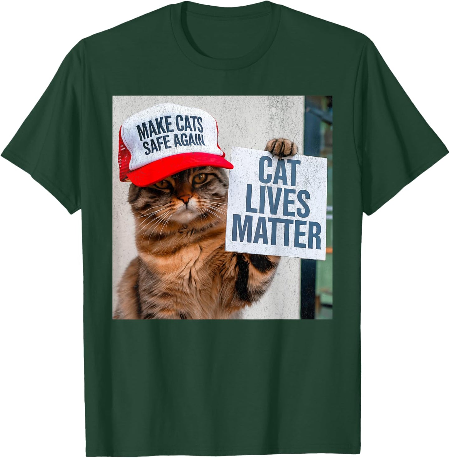 CAT LIVES MATTER, Springfield Pets Matter Men Women T-Shirt - T-Shirt | Forest